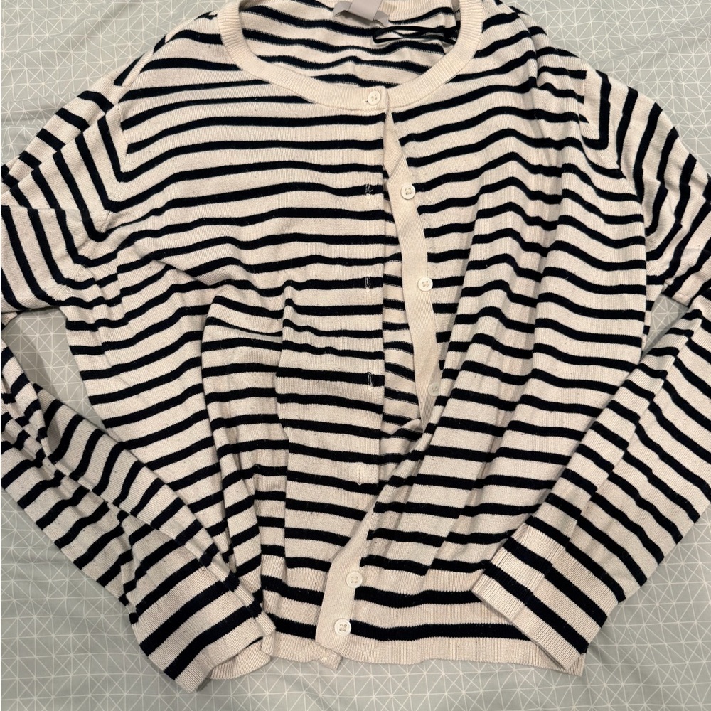 Forever 21 Striped Cardigan Sweater